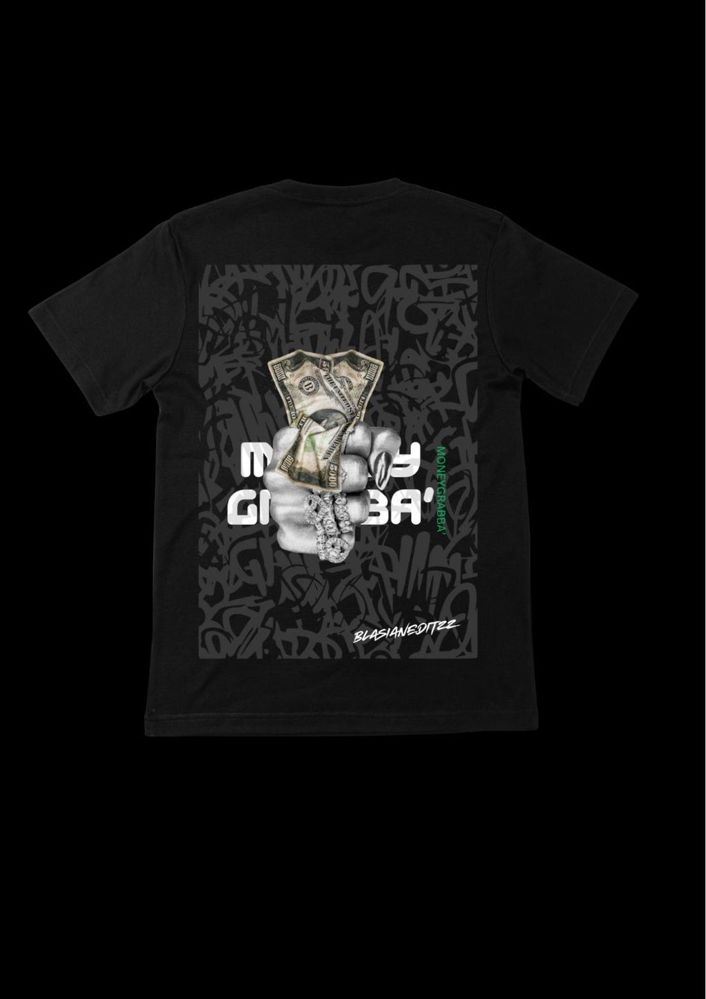 MONEY GRABBA' TEE - BLACK