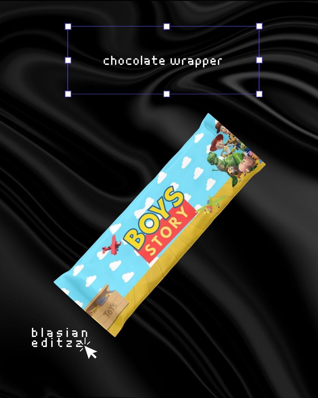 10 CUSTOM CHOCOLATE WRAPPERS